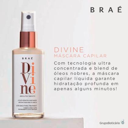 Imagem de Kit Shampoo, Condicionador 1L e Mascara Liquida BRAÉ Divine