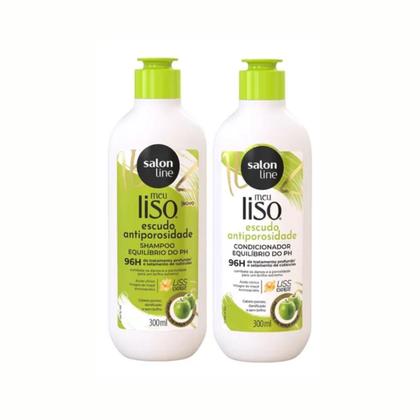 Imagem de Kit Shampoo Condicionador Antiporosidade Meu Liso Salon Line