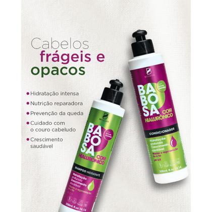 Imagem de Kit Shampoo + Condicionador Babosa com Hialurônico BioSeiva 300mL - Hidratação, Força e Brilho