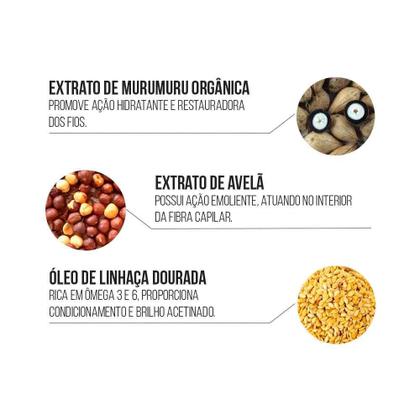 Imagem de Kit Shampoo + Condicionador + Creme De Pentear Widi Care Encrespando a Juba 1L