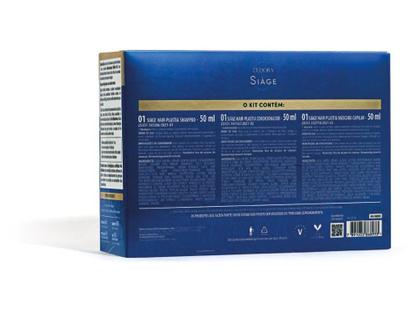 Imagem de Kit Shampoo Condicionador e Máscara Eudora Siàge Hair-Plastia 50ml
