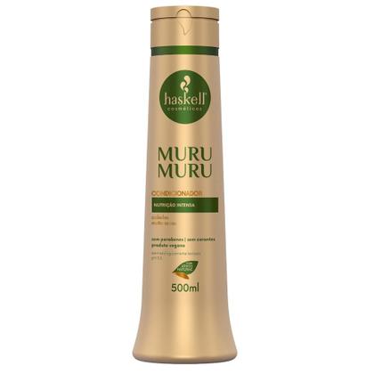 Imagem de Kit Shampoo Condicionador e Máscara para Nutrição e Recuperação Haskell MuruMuru 500ml