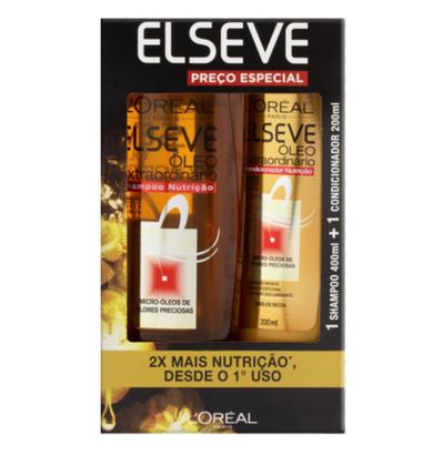 Imagem de Kit shampoo + condicionador elseve óleo extraordinário 200 ml