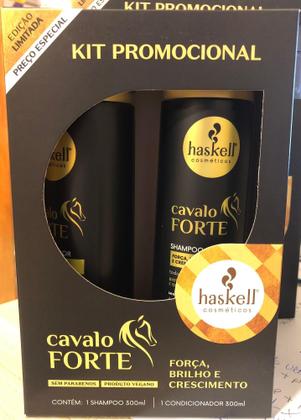 Kit Shampoo + Condicionador Haskell Cavalo forte 300ml Imagem de Kit Shampoo + Condicionador Haskell Cavalo forte 300ml