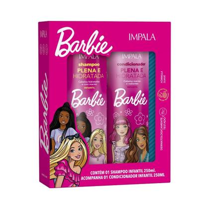 Imagem de Kit Shampoo Condicionador Hidratada Todo Cabelo Barbie 250ml - Impala