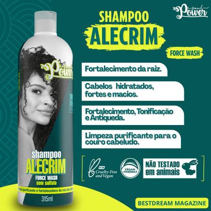 Imagem de Kit Shampoo + Condicionador + Mascara Alecrim Soul Power Tratamento Antiqueda Capilar Vegano