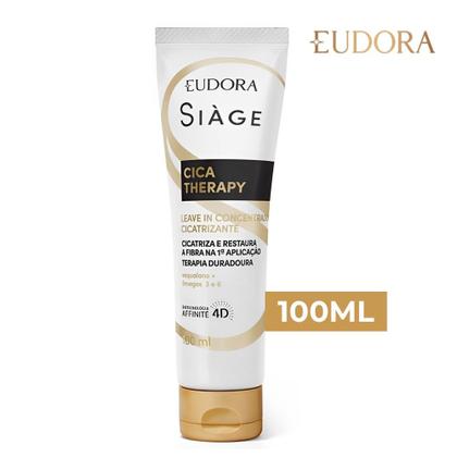 Imagem de Kit Shampoo Condicionador Máscara Leave In Reconstrução Capilar Reparação Cica Therapy Eudora Siàge