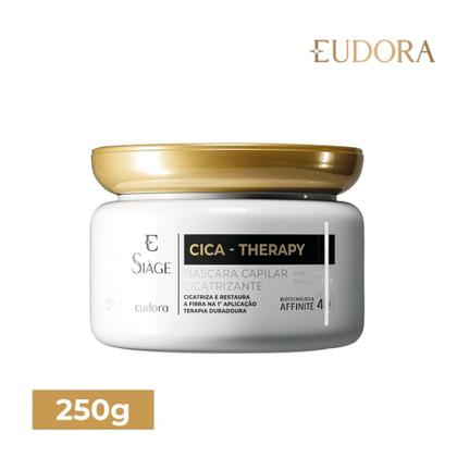 Imagem de Kit Shampoo Condicionador Máscara Leave In Reconstrução Capilar Reparação Cica Therapy Eudora Siàge
