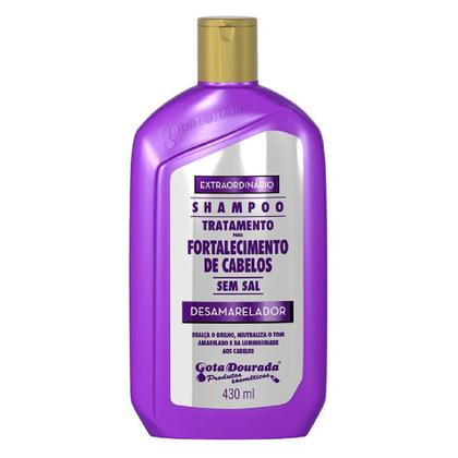 Imagem de Kit Shampoo Condicionador Máscara Matizador Gota Dourada