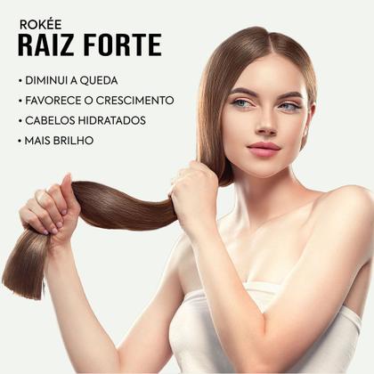 Imagem de Kit Shampoo + Condicionador + Máscara Raiz Forte Rokée