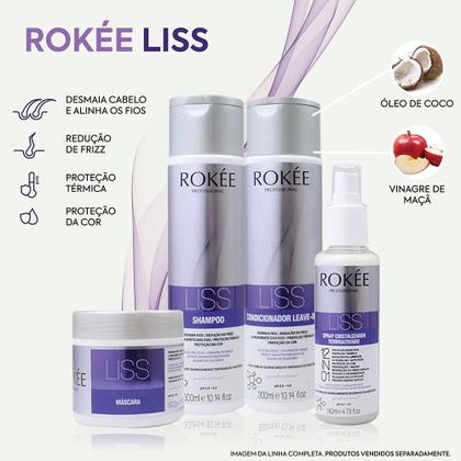 Imagem de Kit Shampoo + Condicionador + Spray Liss Rokée