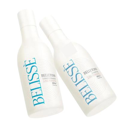 Imagem de Kit Shampoo Condicionador Vegano 300ml Liso Perfeito Belissè