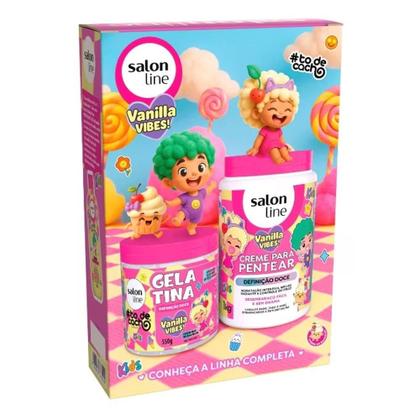 Imagem de Kit Shampoo + Creme Multifuncional Salon Line Tô de Cachos Kids - Vanilla Vibes Definição Doce 300ml