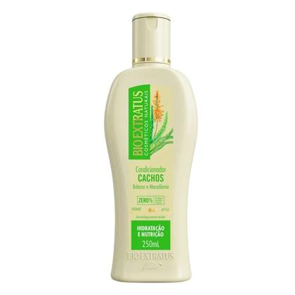 Imagem de Kit Shampoo e Condicionador 250ml Cabelo Cacheado Babosa e Macadâmia Cachos Bio Extratus