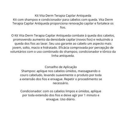 Imagem de Kit Shampoo e Condicionador Anti-queda Vita Derm