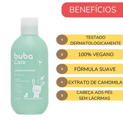 Imagem de KIT Shampoo e Condicionador Bebê 250ml 100% Vegano Buba