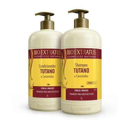 Imagem de Kit Shampoo e Condicionador Bio Extratus Tutano Ceramidas 1 litro Força e Maciez