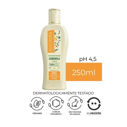 Imagem de Kit Shampoo e Condicionador Clareador Cabelos Loiros Camomila e Girassol Iluminador Bio Extratus