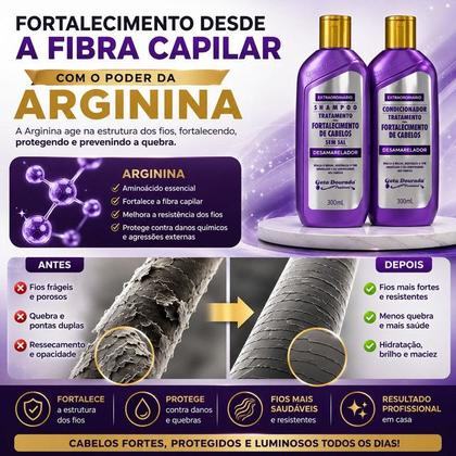 Imagem de Kit Shampoo e Condicionador Desamarelador Gota Dourada 300ml Cada