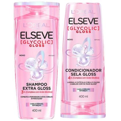 Imagem de Kit Shampoo e Condicionador Elseve Glycolic Gloss