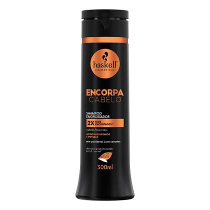 Imagem de Kit Shampoo e Condicionador Engrossador Encorpa Cabelo Haskell 300ml