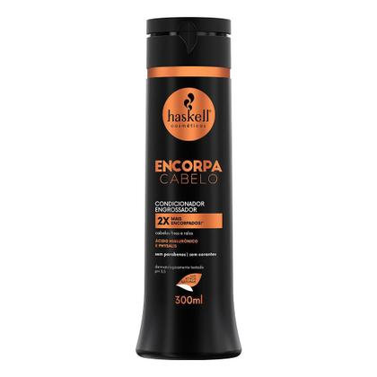 Imagem de Kit Shampoo e Condicionador Engrossador Encorpa Cabelo Haskell 300ml