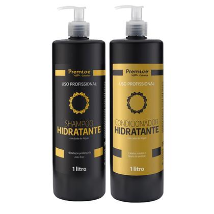 Imagem de Kit Shampoo e Condicionador Hidratante Premisse - 1L  Hidratação e Nutrição Intensa