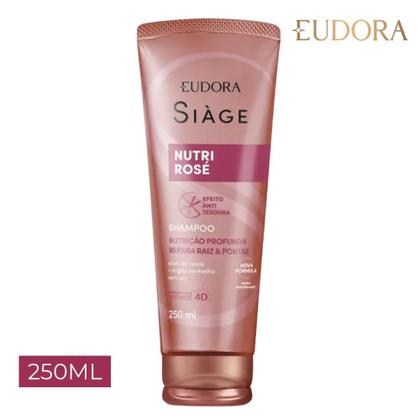 Imagem de Kit Shampoo e Condicionador Nutri Rosé Nutrição Raiz e Pontas Eudora Siàge