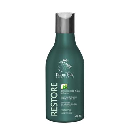 Imagem de Kit Shampoo e Condicionador Reconstrução Restore Algas Marinhas Dama Hair 2x300ml