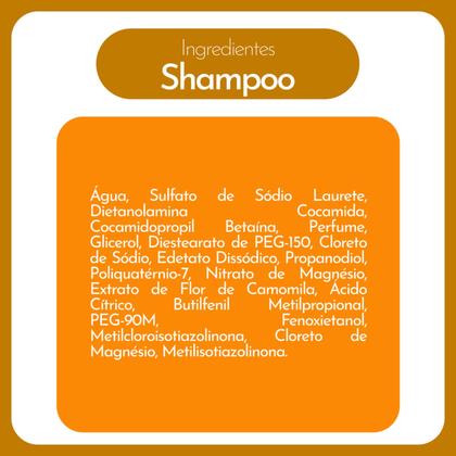 Imagem de Kit Shampoo e Condicionador Yabae Camomila 500ml  Realce Tons Dourados