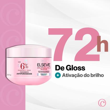 Imagem de Kit Shampoo e Condionador 200ml + Mascara Glycolic Gloss Elseve Tratamento