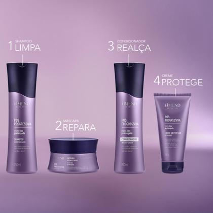 Imagem de Kit Shampoo e Máscara Amend Pós Progressiva