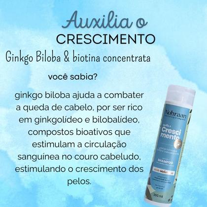 Imagem de Kit Shampoo e Máscara Crescimento Cabelos Ralos - Nohraan