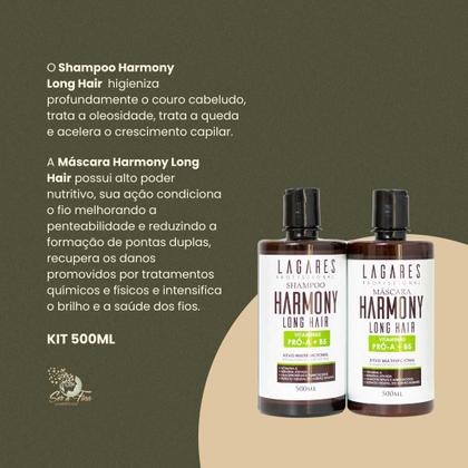 Imagem de Kit Shampoo e Máscara Harmony Long Hair 500 ML