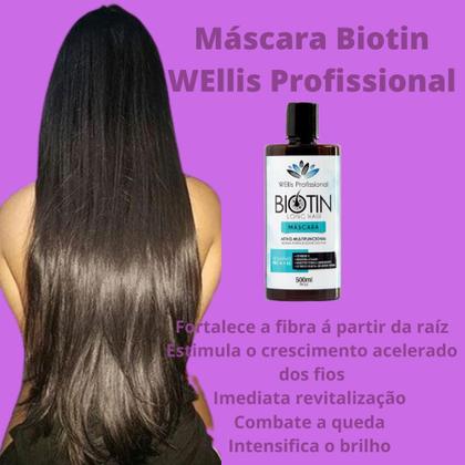 Imagem de Kit Shampoo e Máscara Vitamina A Fortalecimento dos Cabelos Auxilia no Combate a Caspa e Coceira