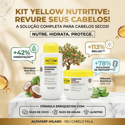 Imagem de Kit Shampoo e Máscara Yellow Nutritive 500 ml