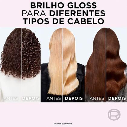 Imagem de Kit Shampoo Elseve Glycolic Gloss, Condicionador Elseve Glycolic Gloss, Creme Para Pentear Elseve Glycolic Gloss e Creme De Tratamento