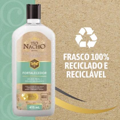 Imagem de Kit Shampoo Fortalecedor Antiqueda Capilar 415ml + Condicionador Fortalecedor 415ml Tio Nacho Queda Cabelo Capilar