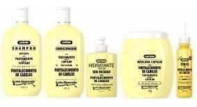 Imagem de Kit Shampoo Fortalecimento Capilar Gota Dourada Com 6 Itens