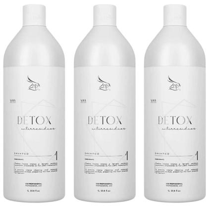 Imagem de Kit Shampoo Limpeza Profunda Detox Antiresiduos 3 unidades