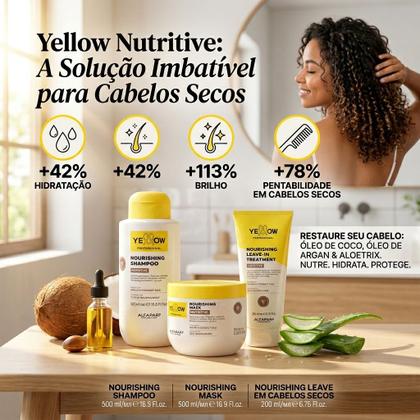 Imagem de Kit Shampoo Máscara e Leavein Yellow Nutritive