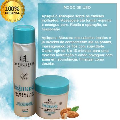 Imagem de Kit Shampoo Máscara Pós Progressiva Reconstrução Intensa