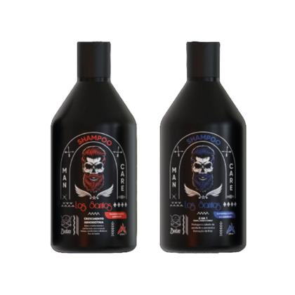 Imagem de Kit Shampoo para crescimento da Barba + Shampoo 3x1 para cabelo