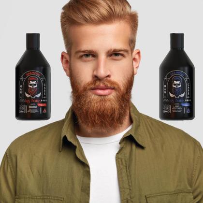 Imagem de Kit Shampoo para crescimento da Barba + Shampoo 3x1 para cabelo
