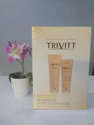Imagem de Kit Shampoo pós Quimica 250ml + Condicionador 200ml Trivitt Itallian