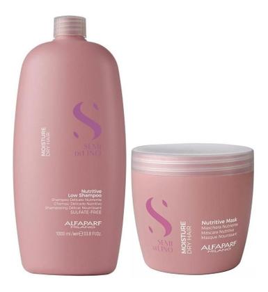 Imagem de Kit Shampoo Semi Di Lino Moisture 1 Litro + Máscara Moisture