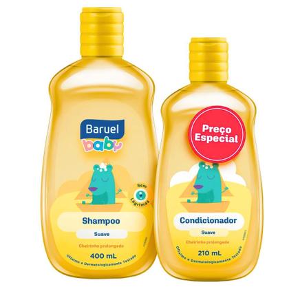 Imagem de Kit Shampoo Suave 400ml + Condicionador 200ml - Baruel Baby