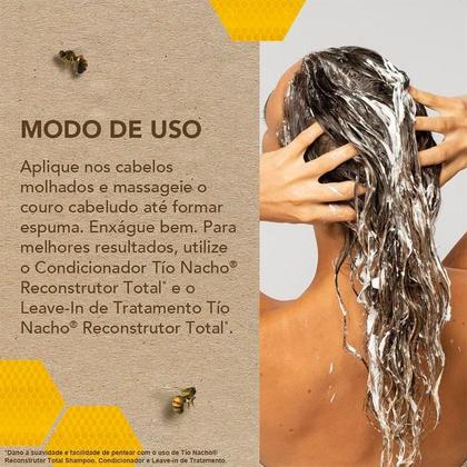 Imagem de Kit Shampoo Tio Nacho Reconstrutor Total 415ml + Condicionador 200ml