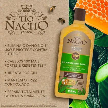 Imagem de Kit Shampoo Tio Nacho Reconstrutor Total 415ml + Condicionador 200ml