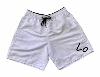 Imagem de Kit Short Casal Moda Praia Bermuda Love Mozão Combinando